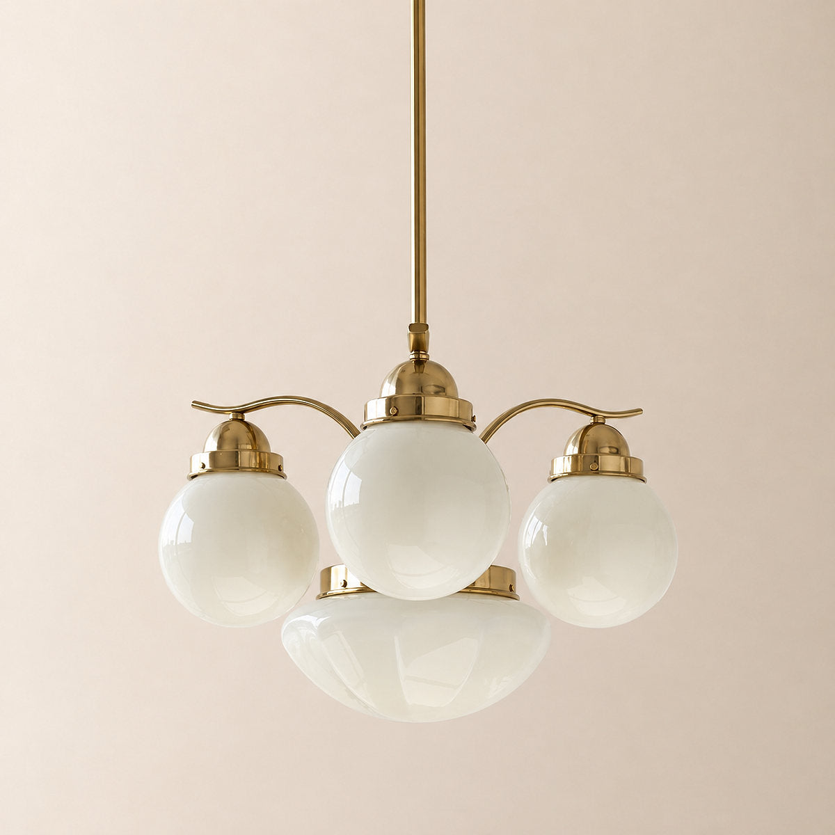 Tricolordeer Globe Glass Multi-Light Chandelier