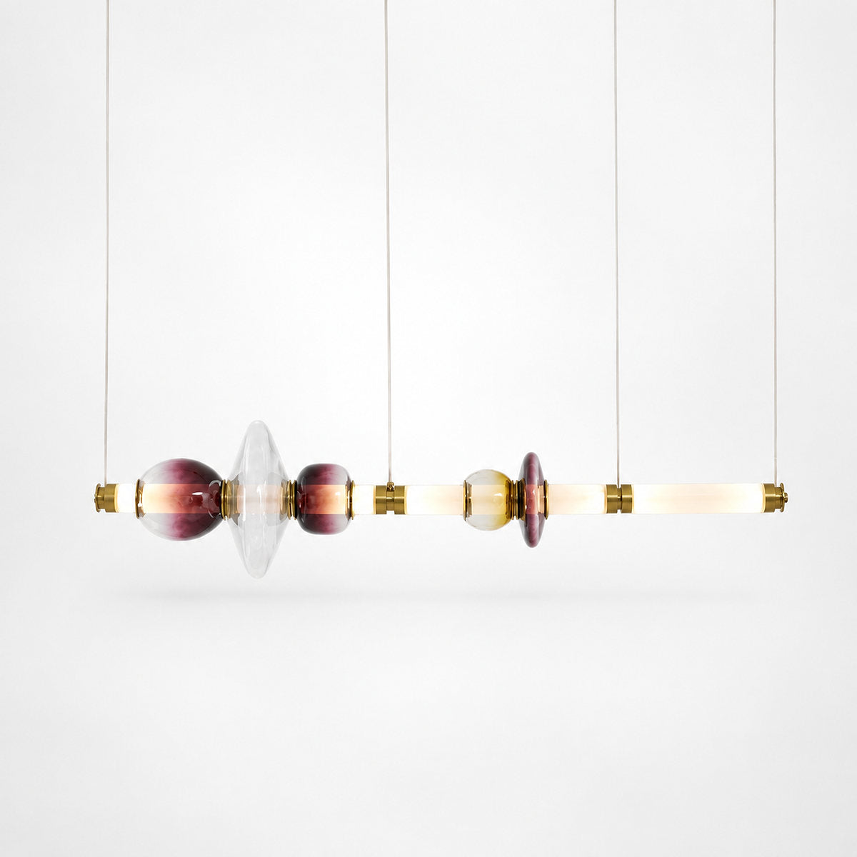 Linear Glass Bead Pendant Lamp