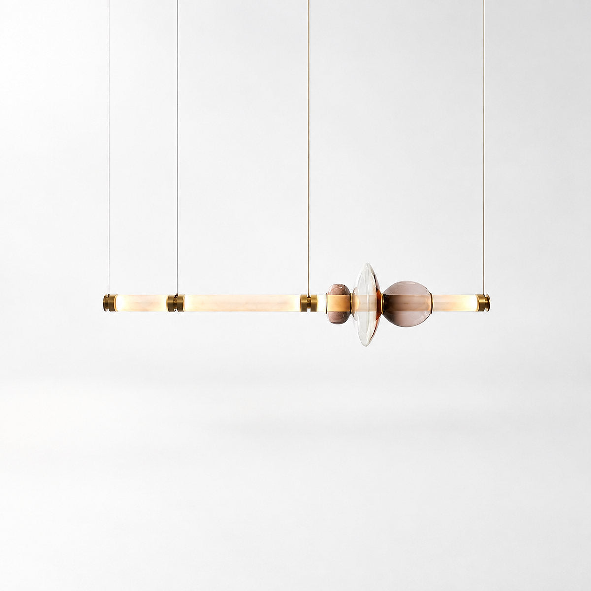 Linear Glass Bead Pendant Lamp