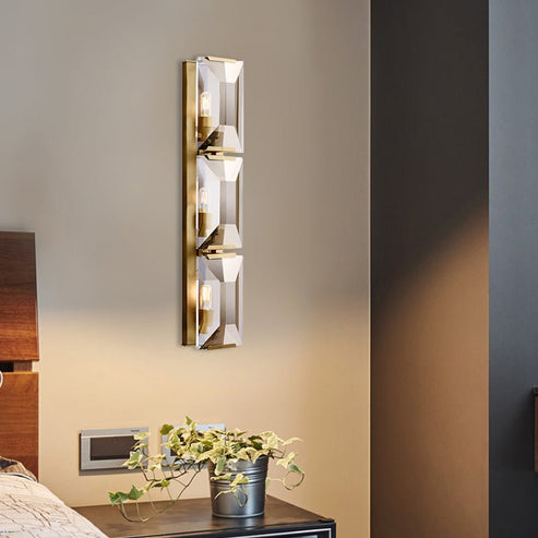 Harlows Crystal Triple Wall Lamp