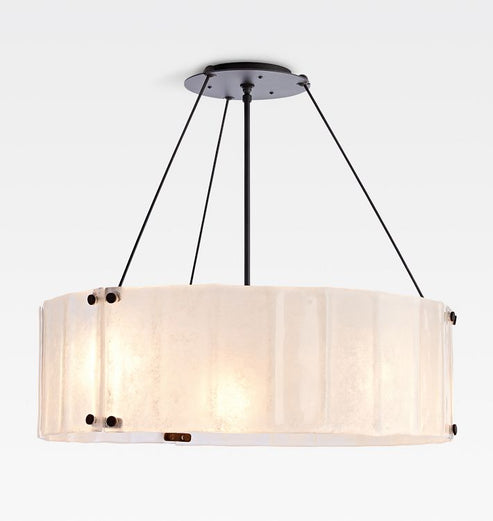 Womter Round Crystal Chandelier 32"