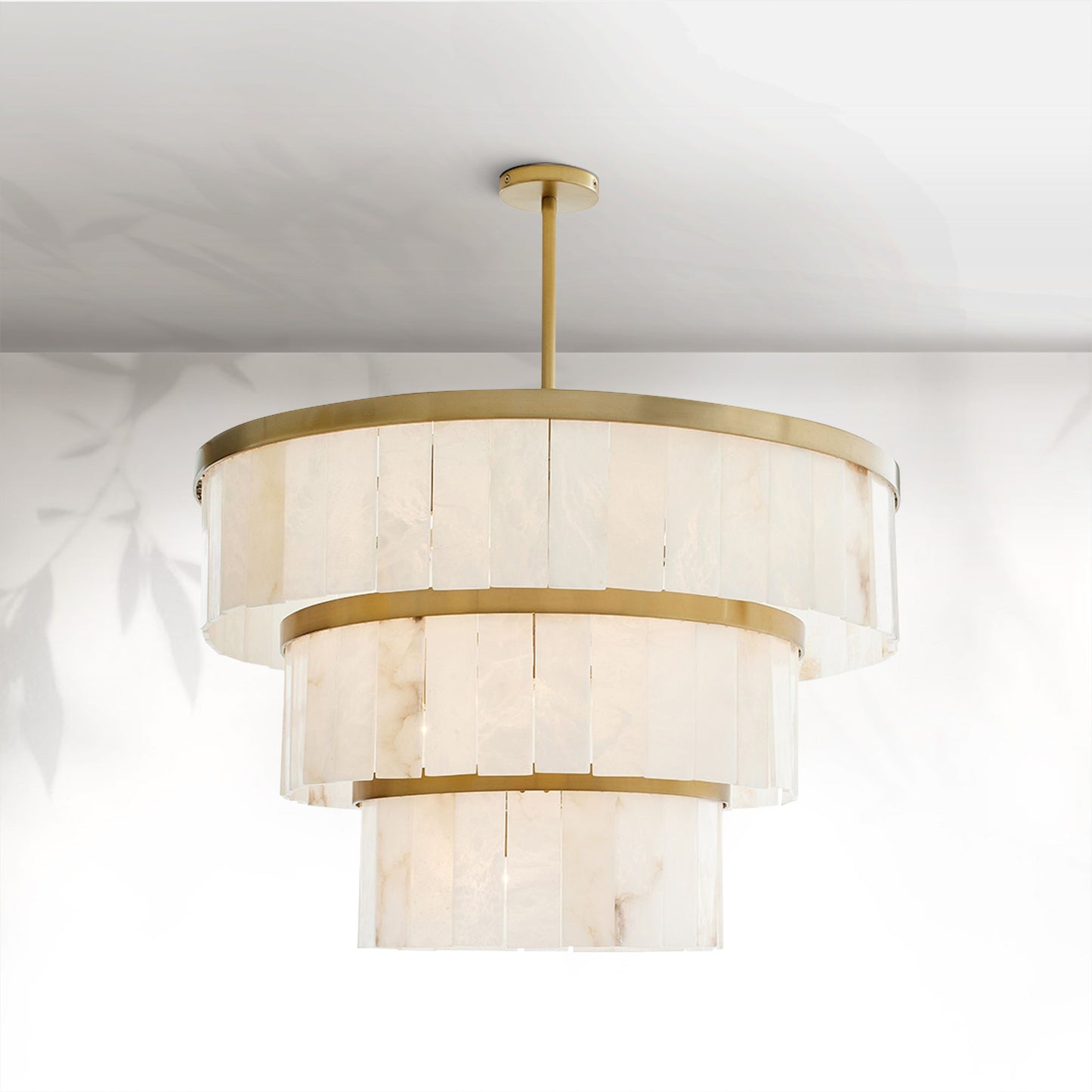 Windham Alabaster 3 Tier Chandelier