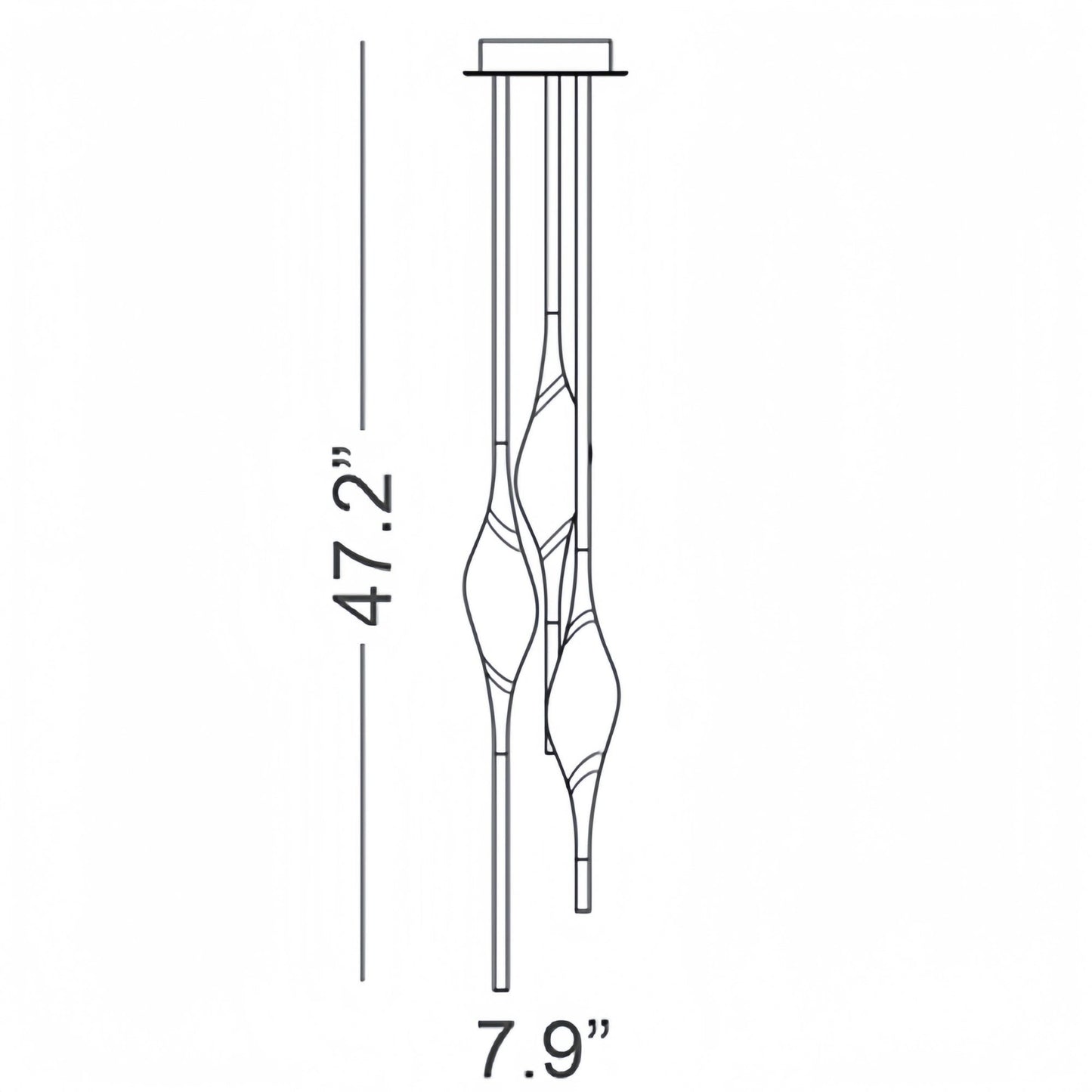 Il Pezzo 12 Round Chandelier 3-Light