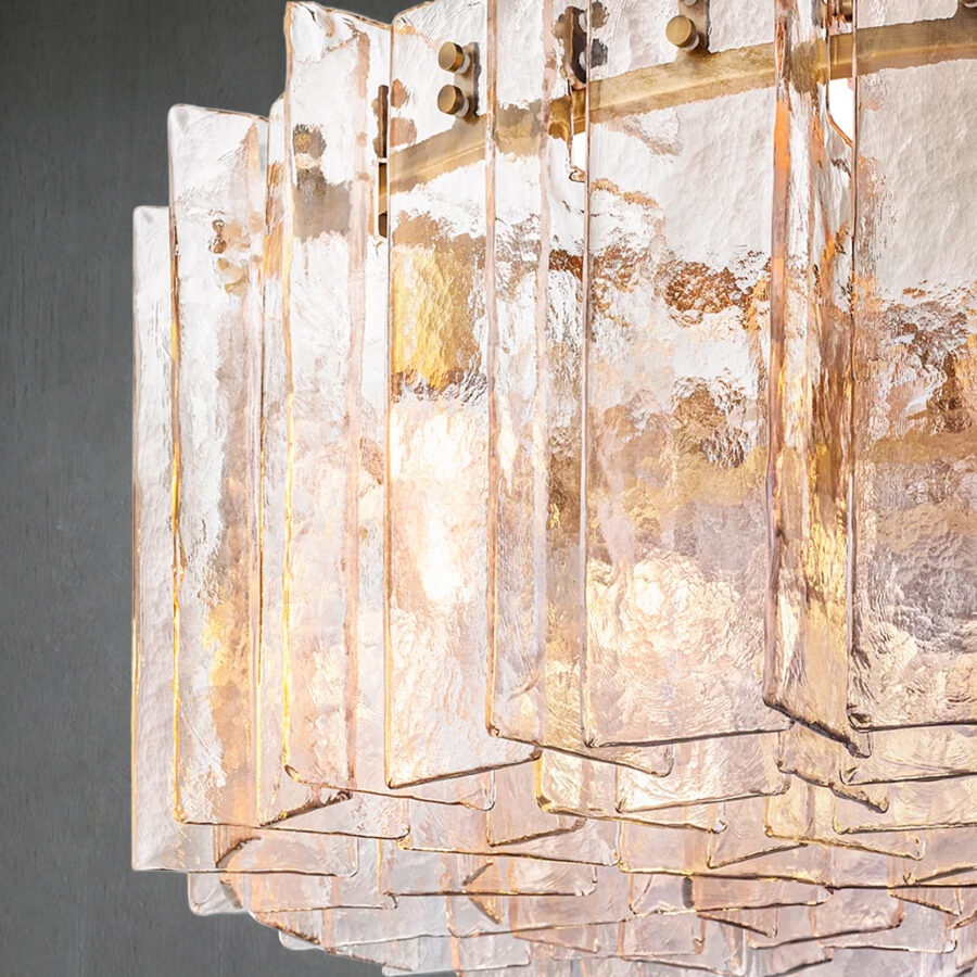 Latrel Clear Glass Round Chandelier 48��