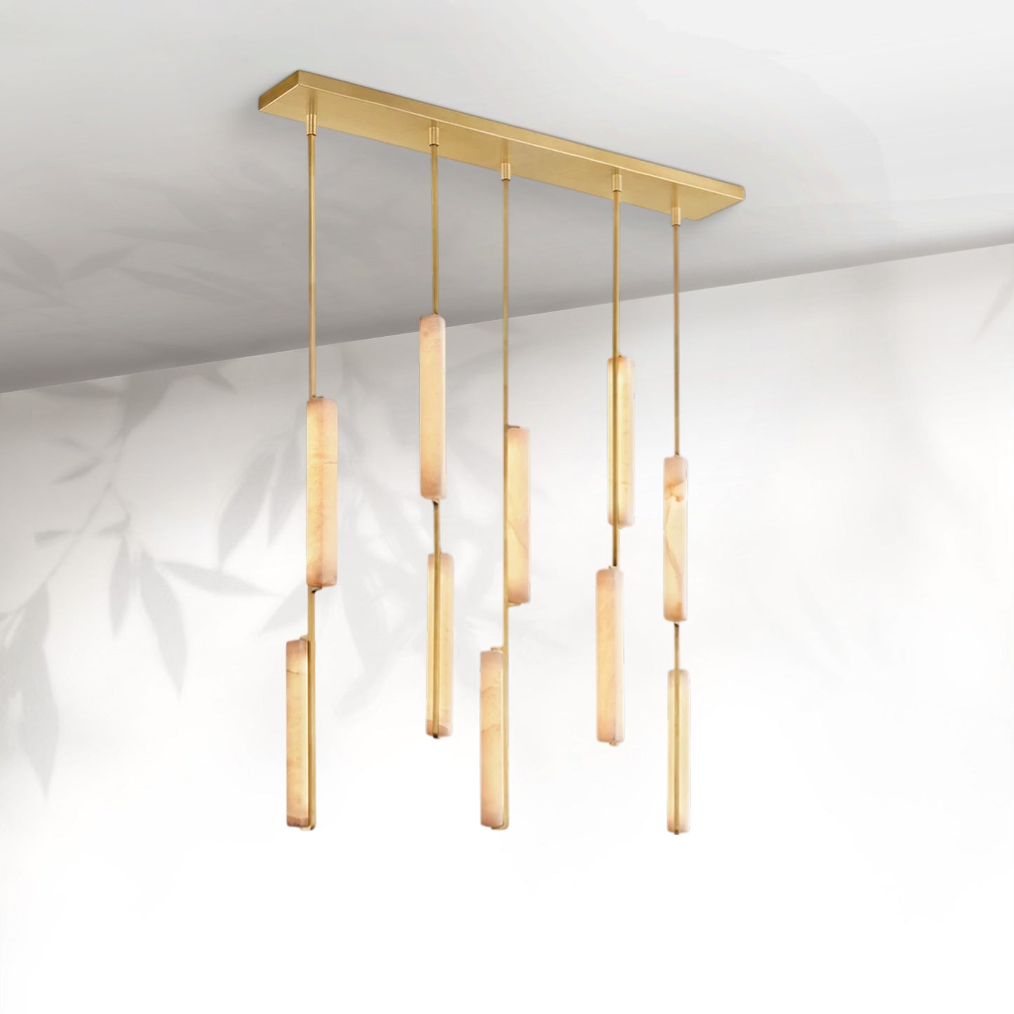 Aedubon Alabaster Linear Chandelier