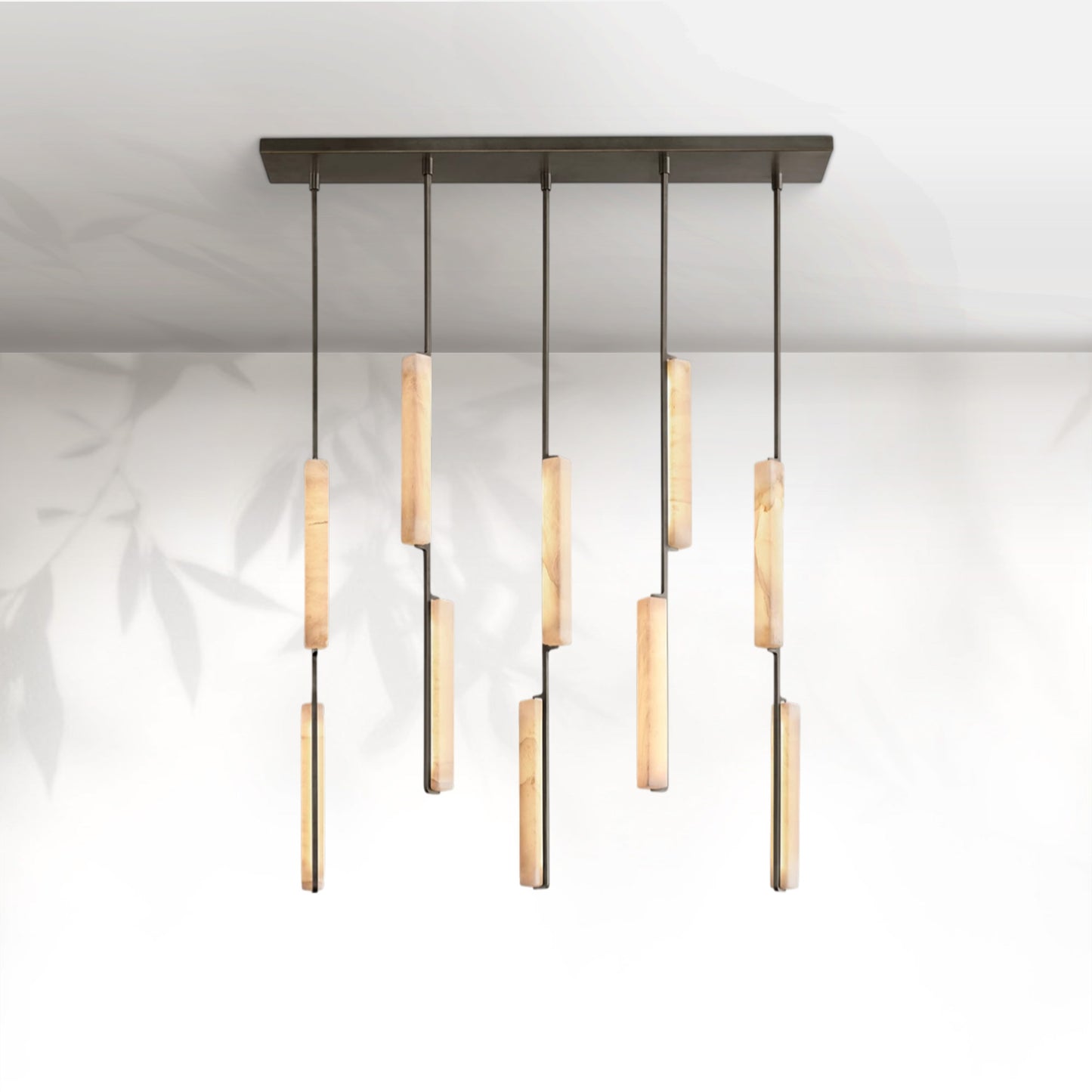 Aedubon Alabaster Linear Chandelier