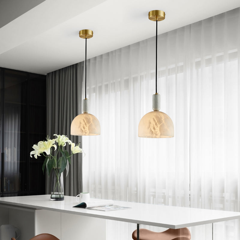 Merlin Enid Alabaster Bedside Pendant Light, Kitchen Pendant Lamp