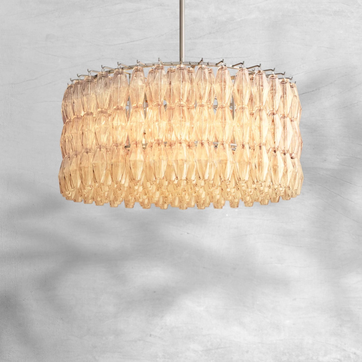 Cyra Clear Glass Round Chandelier