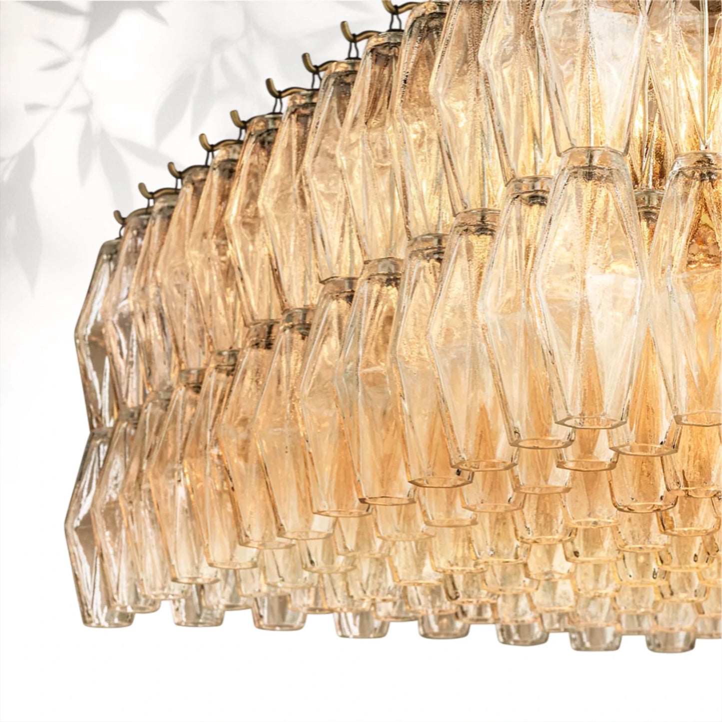 Chiaravalle Glass Rectangular Chandelier