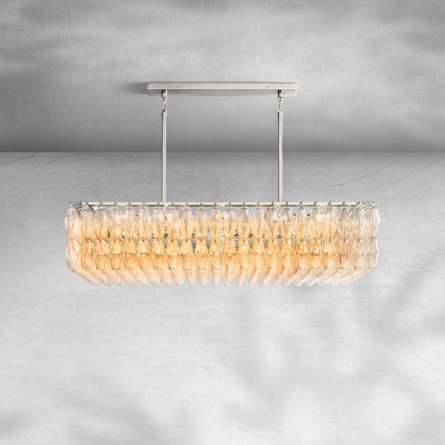 Cyra Square Chandelier 2-Tier