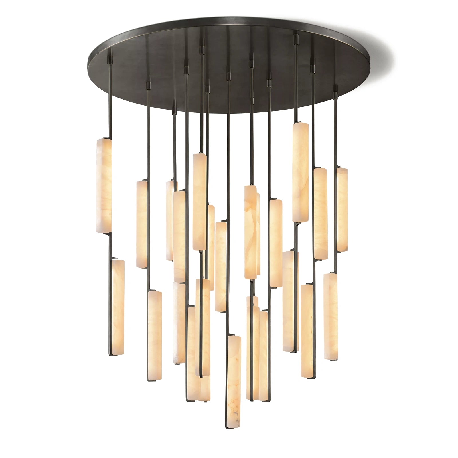 Oudubon Alabaster Round Chandelier
