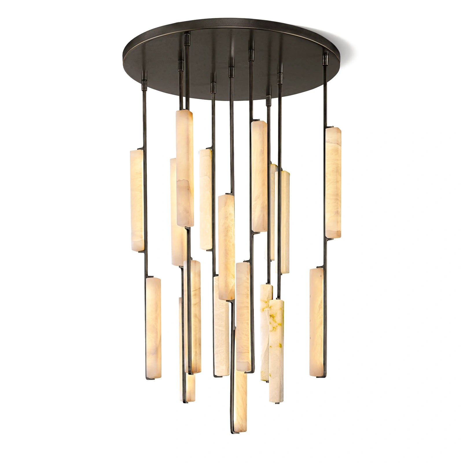 Oudubon Alabaster Round Chandelier