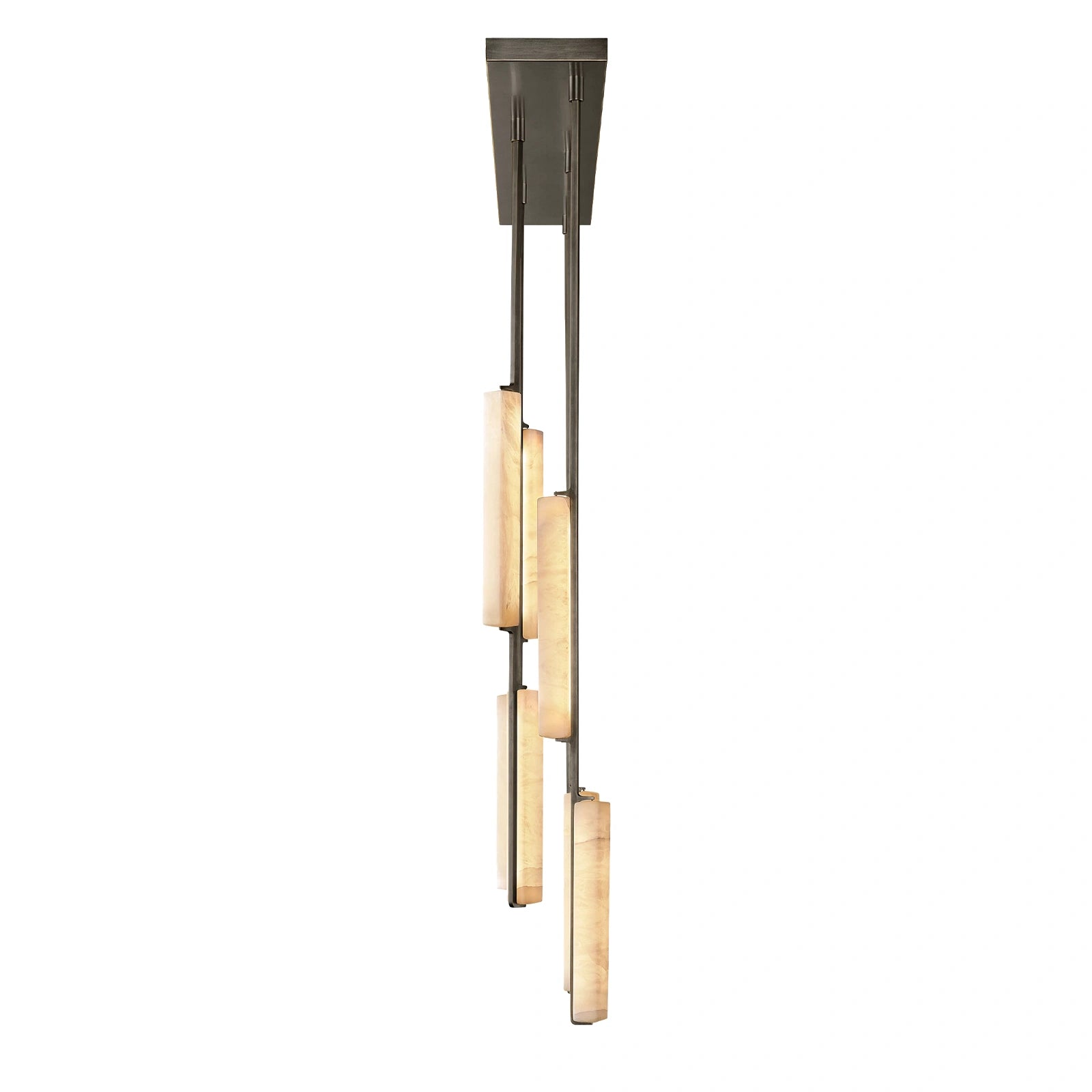 Oudubon Alabaster Linear Chandelier 54"