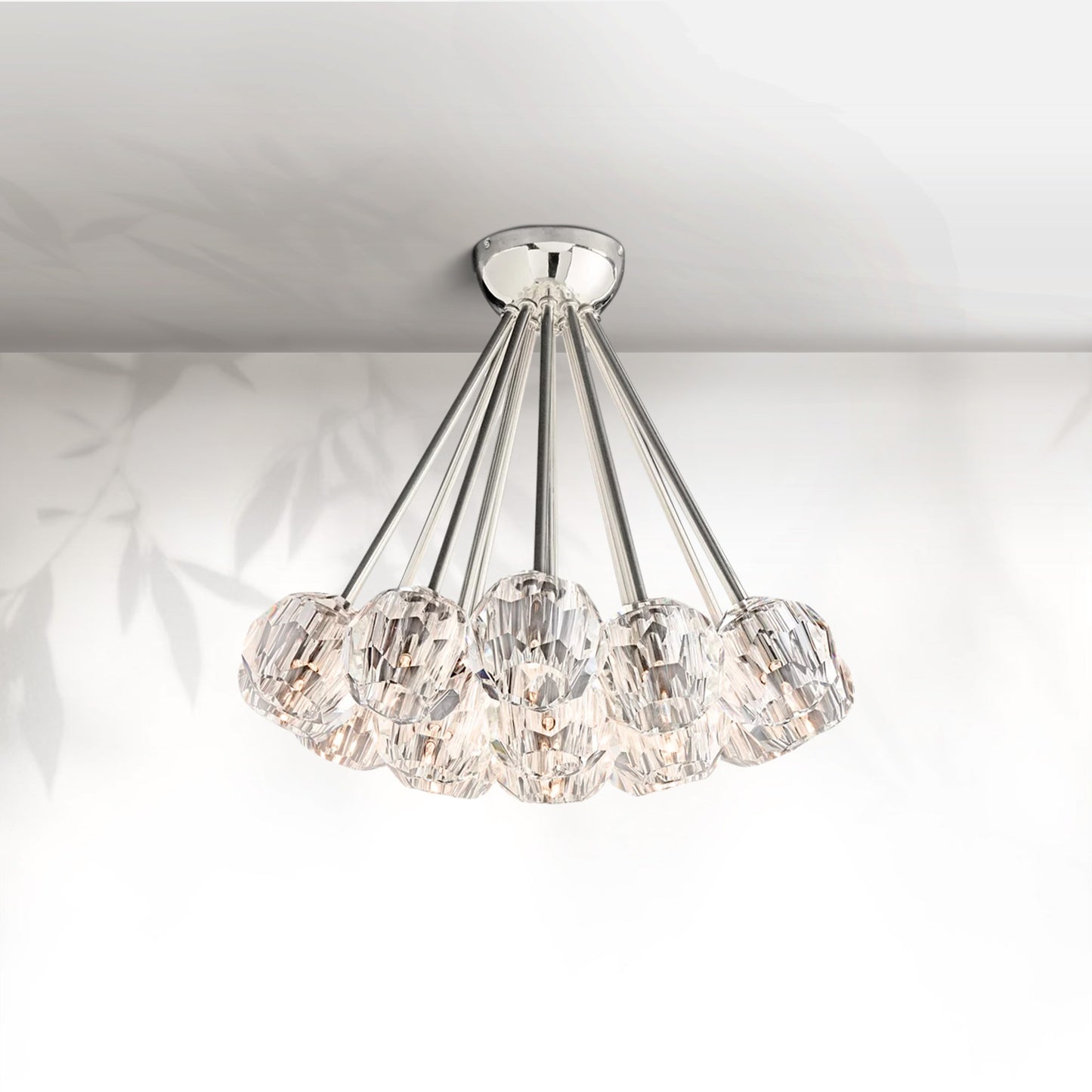 Boule Do Crystal Glass Flushmount