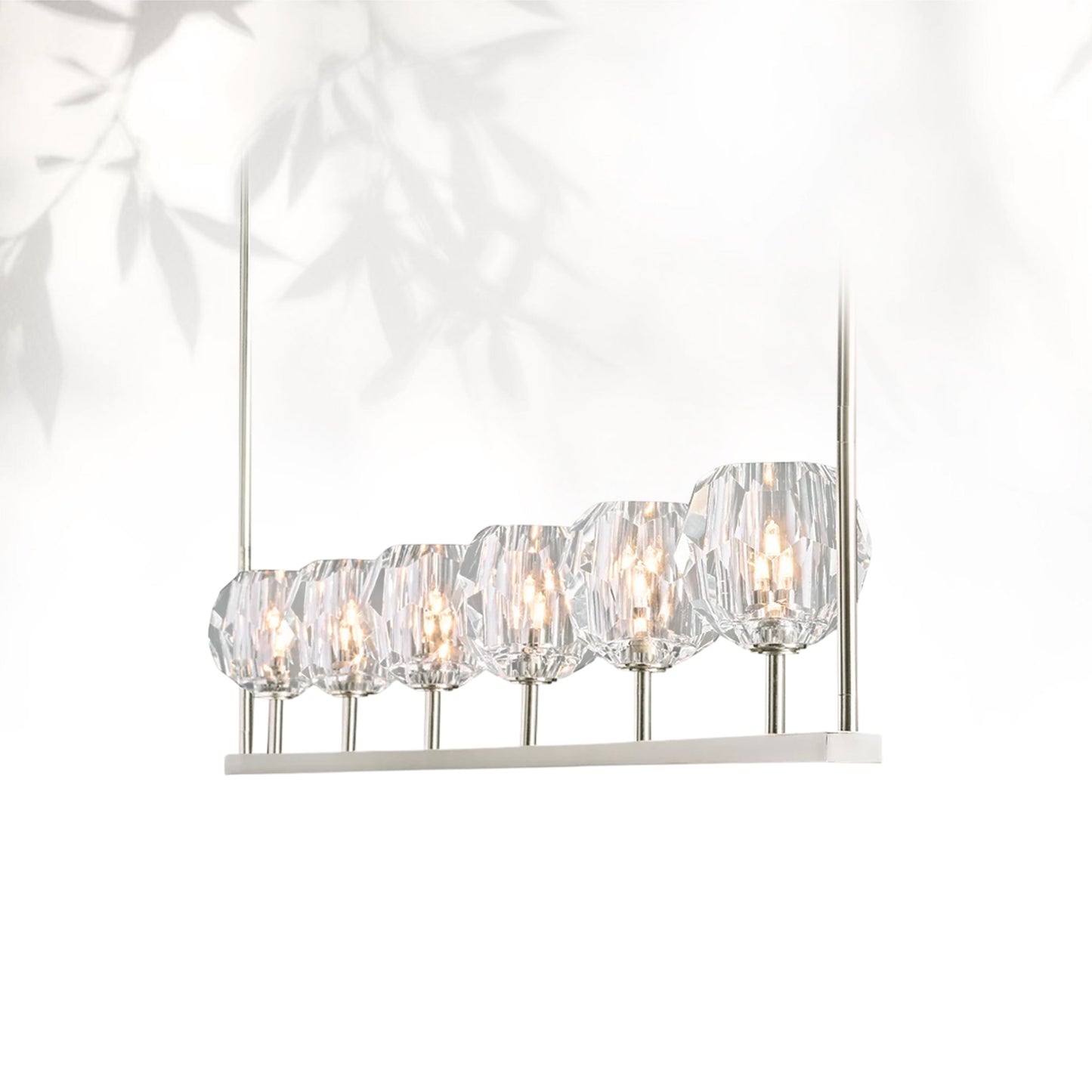 Boule Do Cristal Glass Linear Chandelier