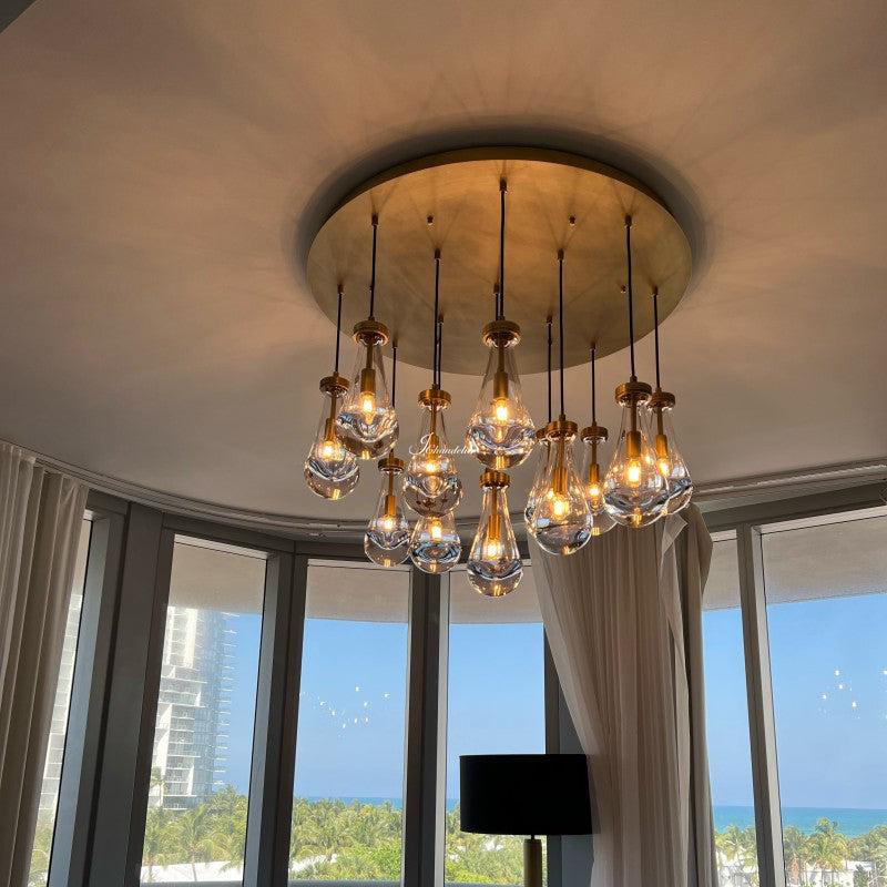 Soltaire Raindrops Round Chandelier