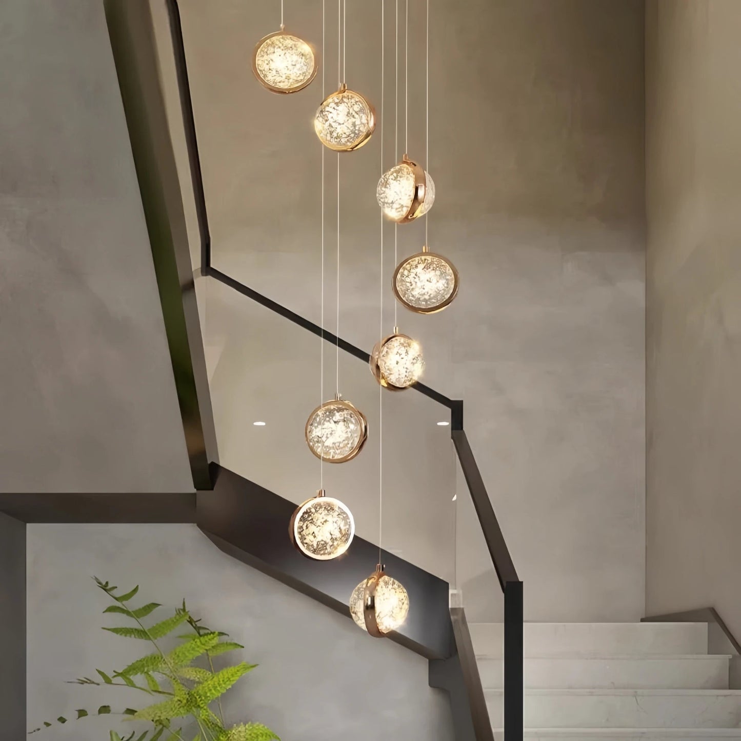 Reina Crystal Long Chandelier