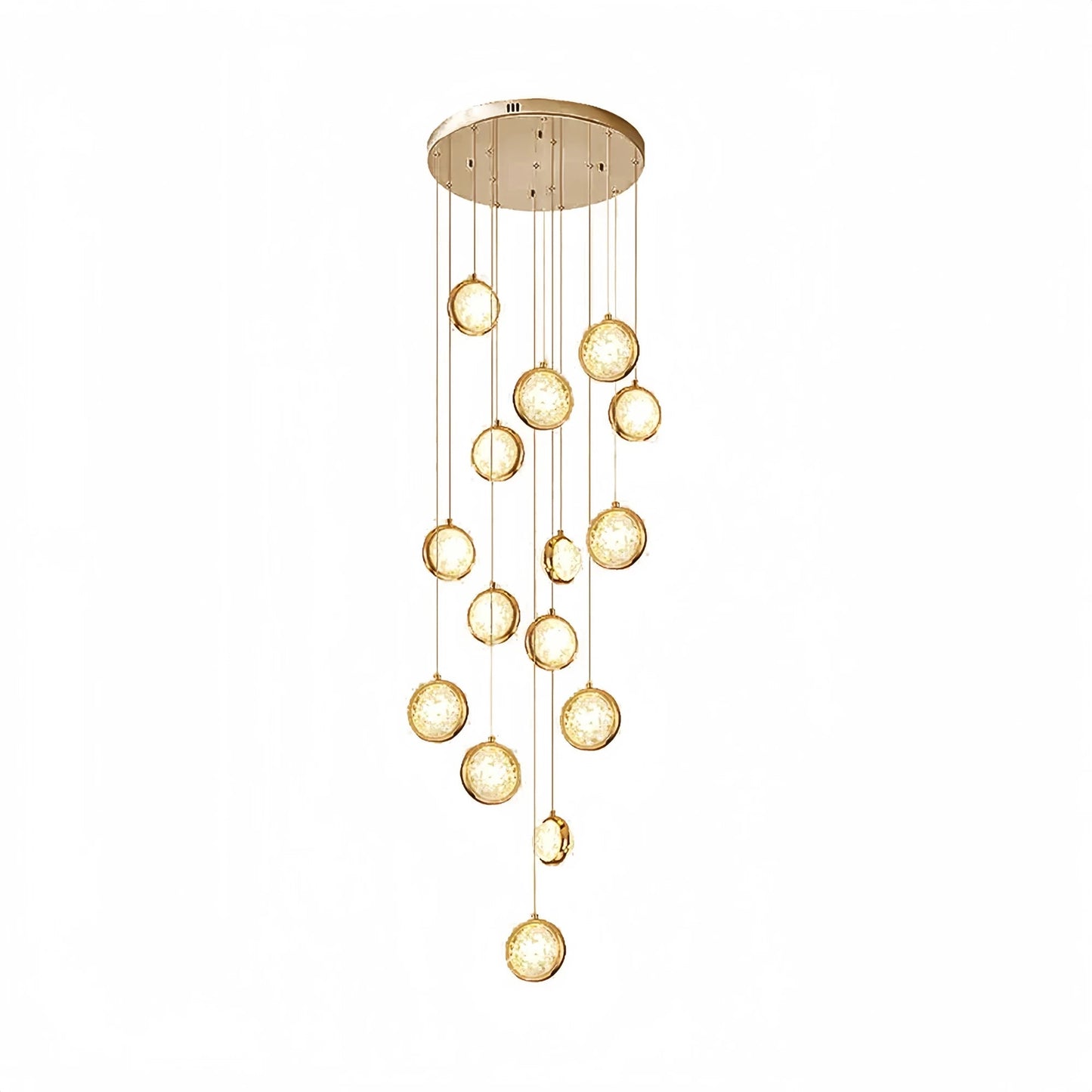 Reina Crystal Long Chandelier