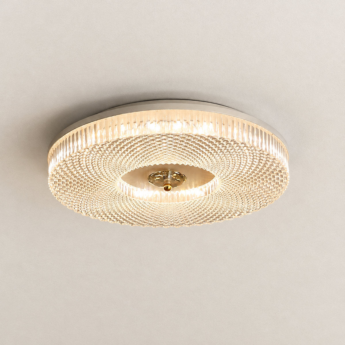 Round Integrated LED Flush Mount Ceiling Lamp