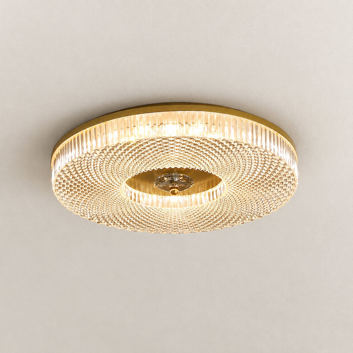 Round Integrated LED Flush Mount Ceiling Lamp