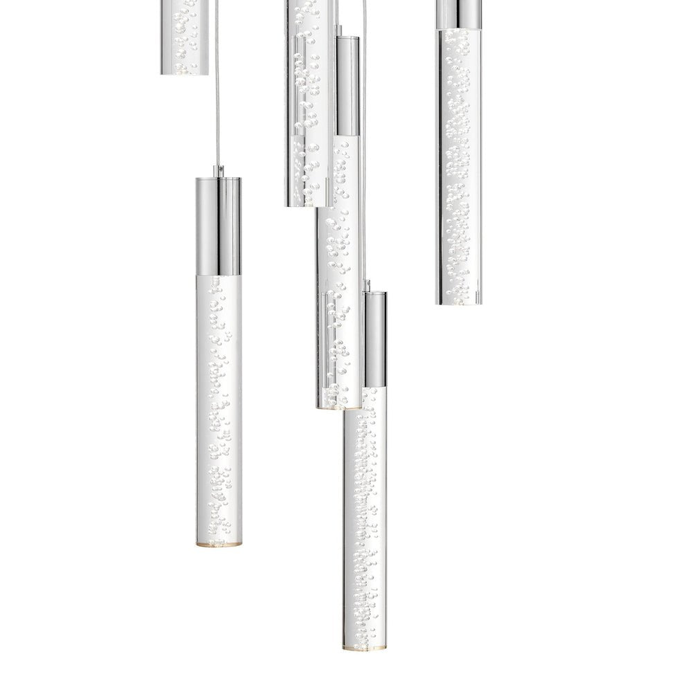 Sparkling Night Cylinder Chandelier 13 Light - Lightings Menu