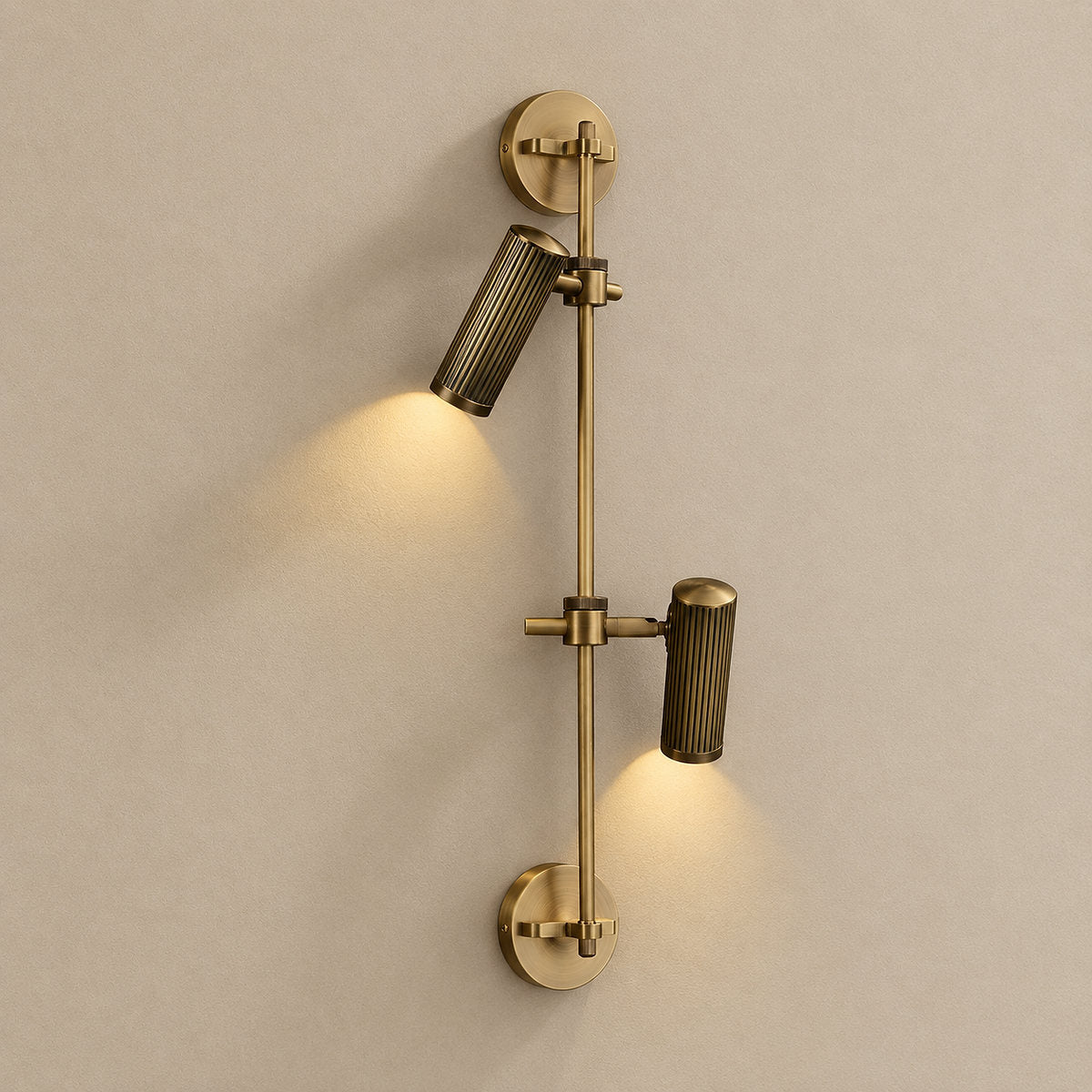 Spot Rail Wall Lamp,6.7~ 9.4-Inch x H 21.7~28-Inch, Bronze for Living Room