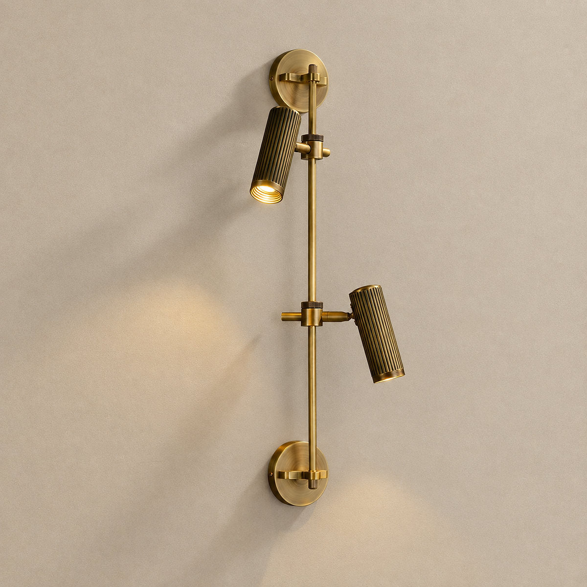 Spot Rail Wall Lamp,6.7~ 9.4-Inch x H 21.7~28-Inch, Bronze for Living Room
