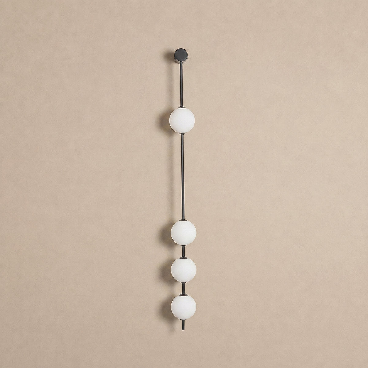 Vertical Balls Wall Lamp, 4.7-Inch x H 40.6~72.8-Inch, Triac Warm Dimming for Living Room & Dining Room