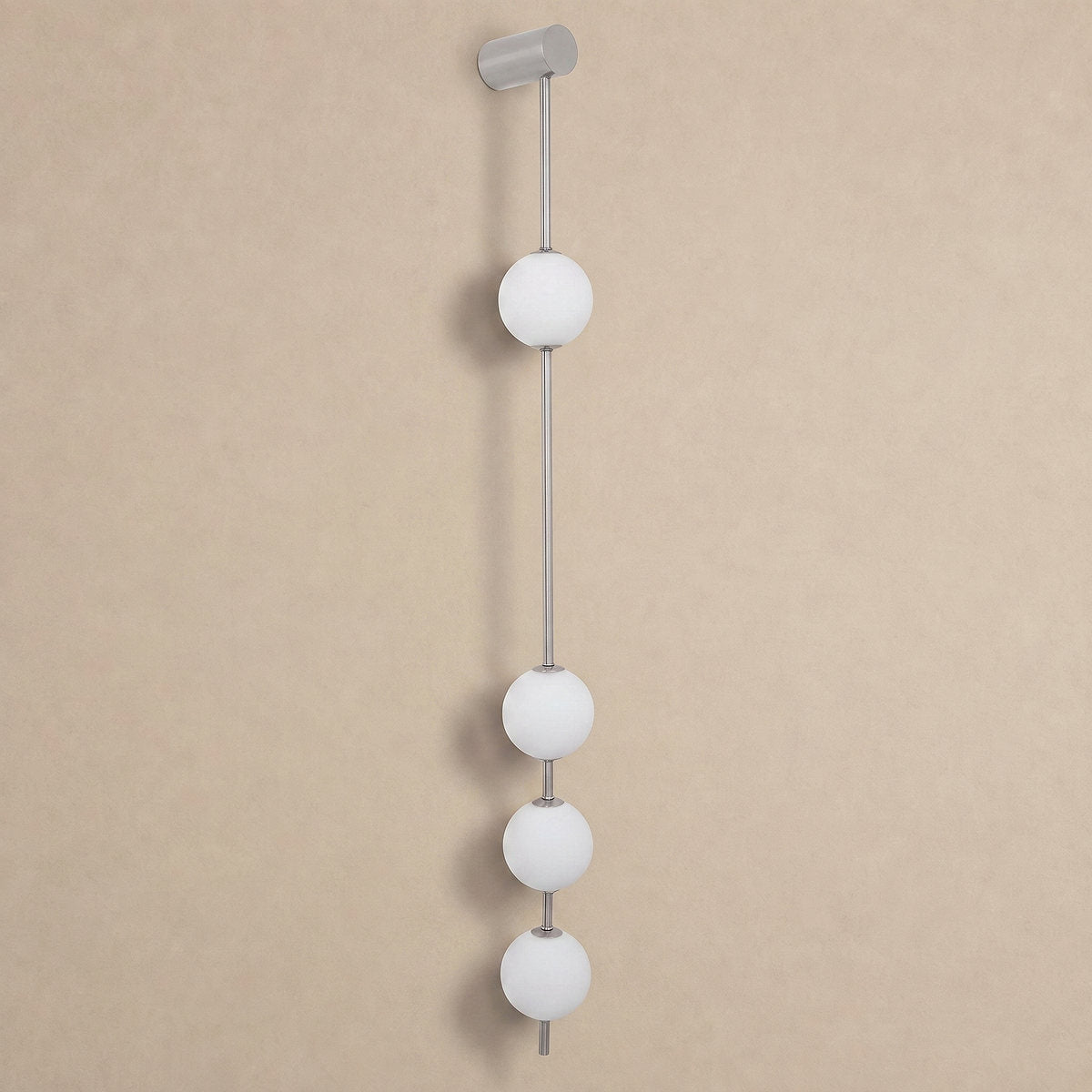 Vertical Balls Wall Lamp, 4.7-Inch x H 40.6~72.8-Inch, Triac Warm Dimming for Living Room & Dining Room