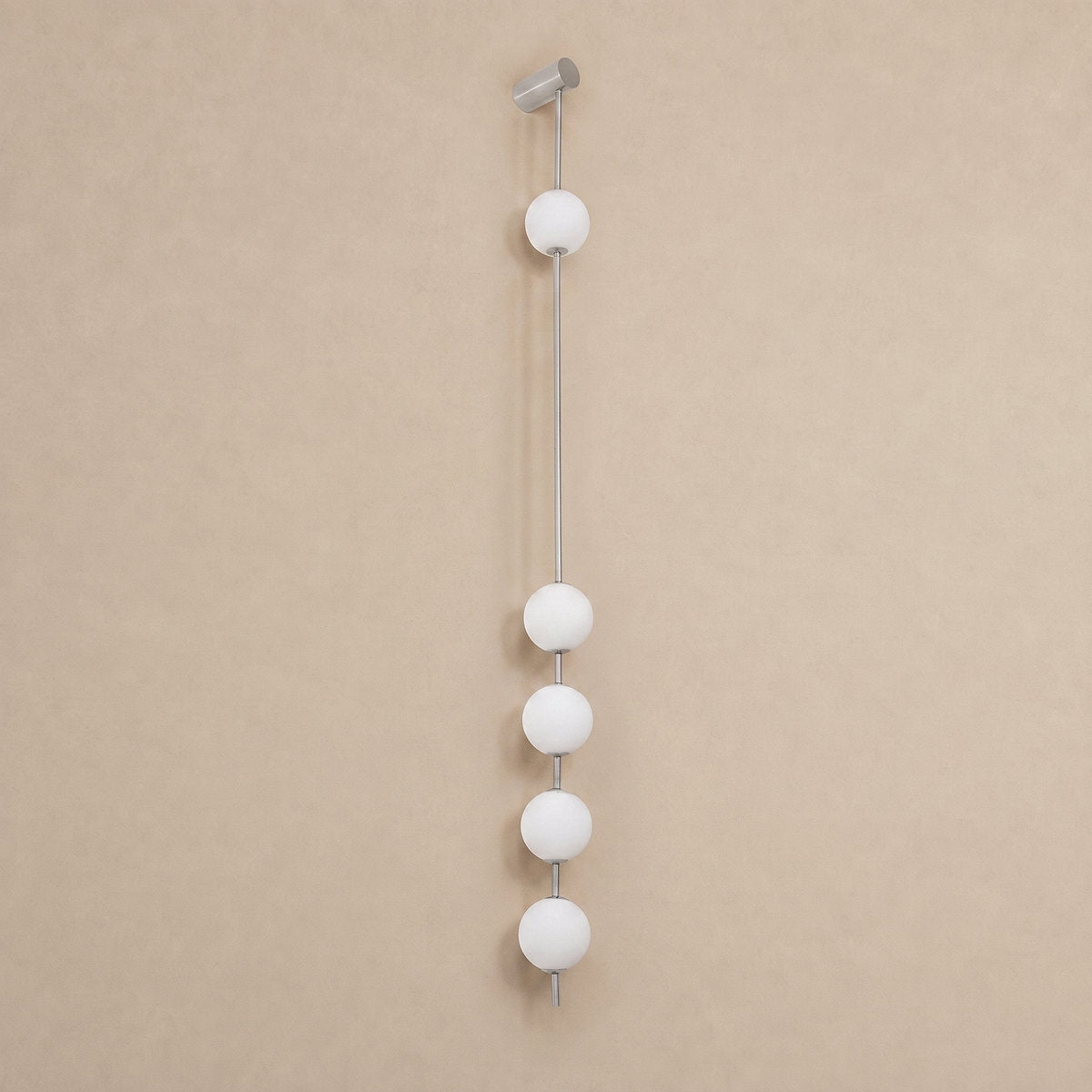 Vertical Balls Wall Lamp, 4.7-Inch x H 40.6~72.8-Inch, Triac Warm Dimming for Living Room & Dining Room