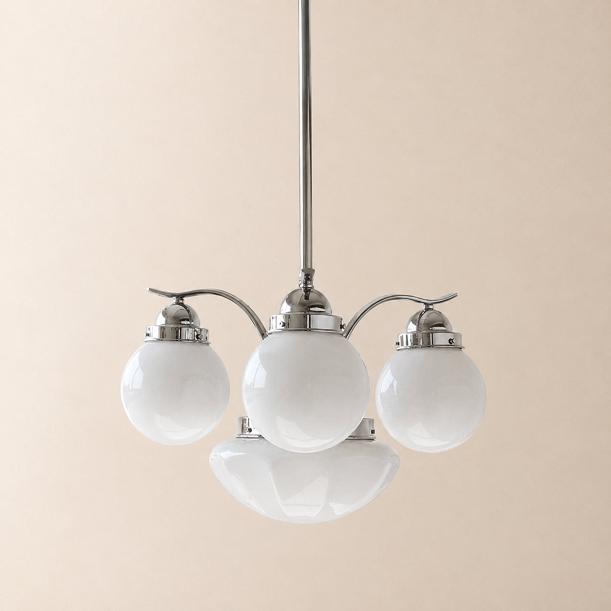 Tricolordeer Globe Glass Multi-Light Chandelier