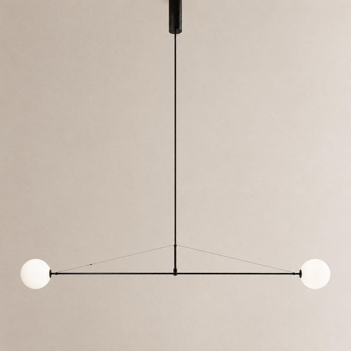 Tricolordeer Curved Metal Arc Sphere Chandelier