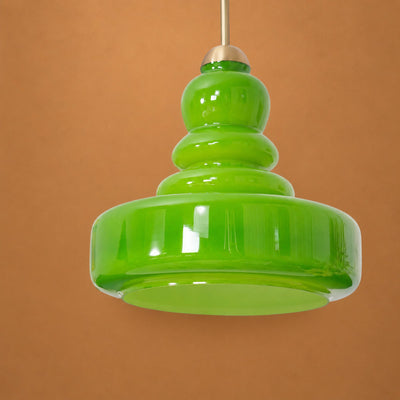 Vintage Aesthetic Glass Pendant Light for Dining Room & Living Room