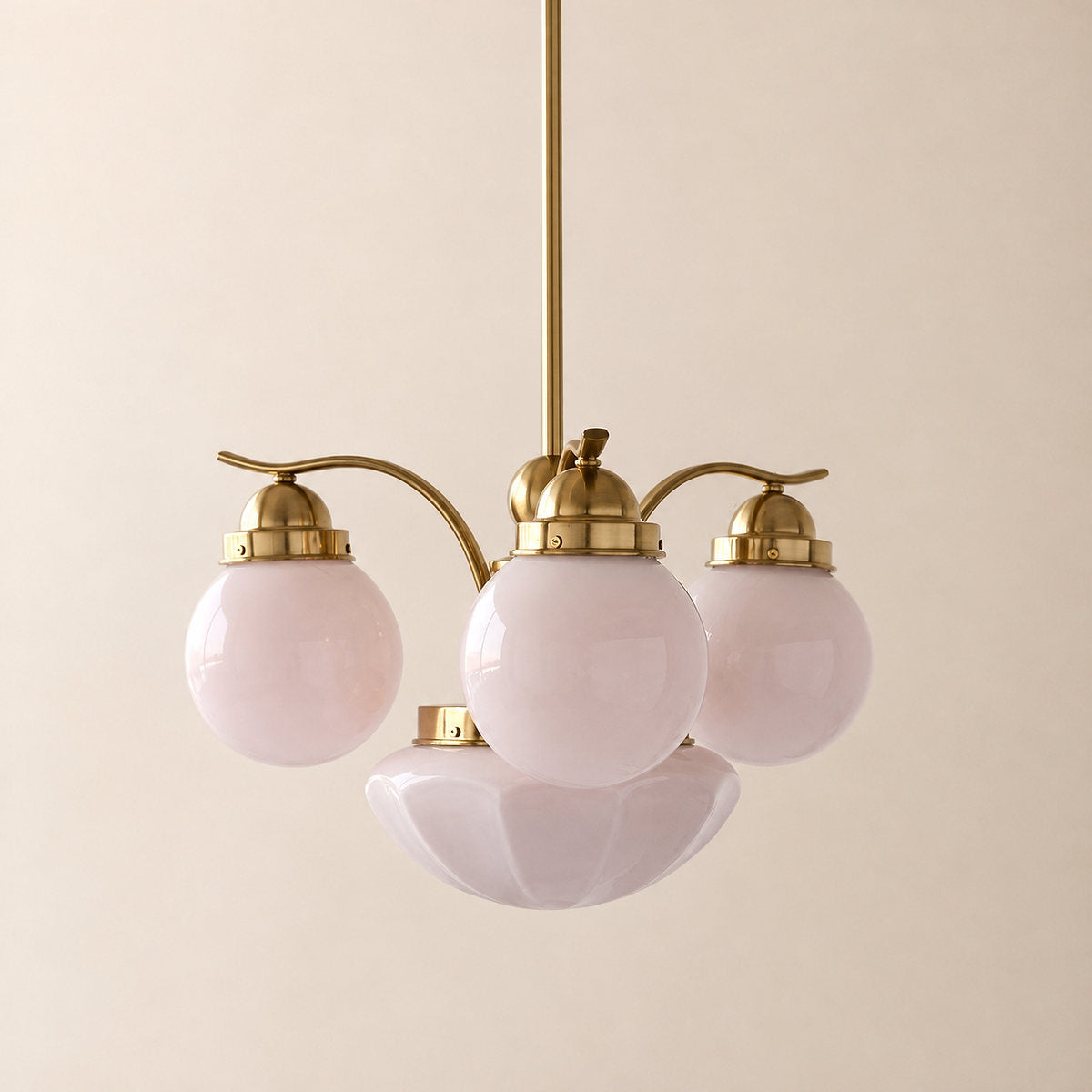 Tricolordeer Globe Glass Multi-Light Chandelier