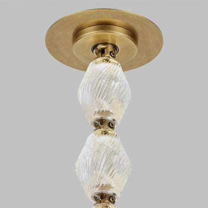 Luxury Crystal Beaded Long Chandelier for High Ceiling 12ft/10ft（customize）