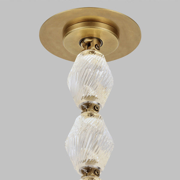Luxury Crystal Beaded Long Chandelier for High Ceiling 12ft/10ft（customize）