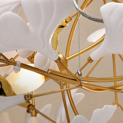 Tricolordeer Botanical Oval 6-10 Light Chandelier