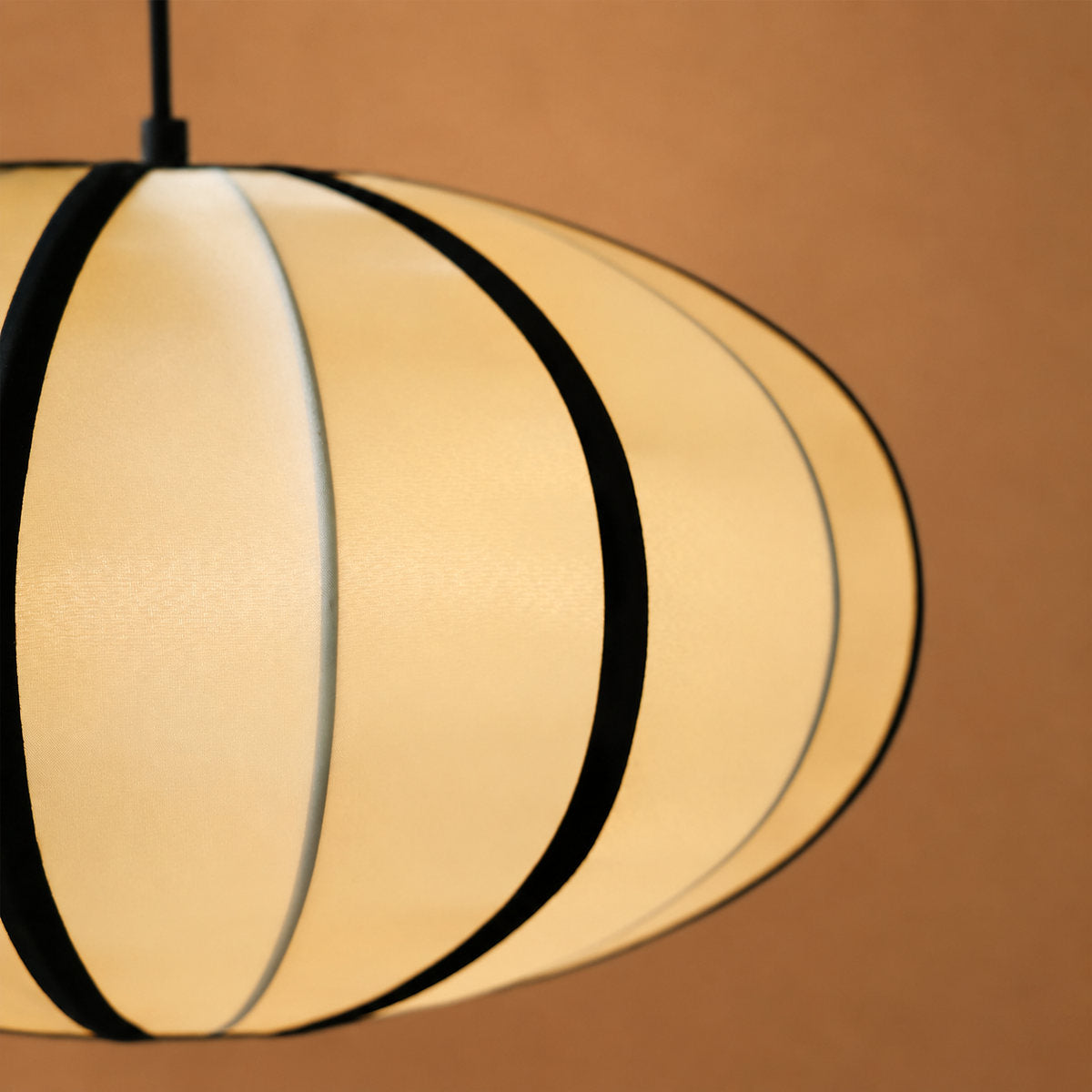Japandi Fabric Lantern Pendant Light Bed Room & Living Room