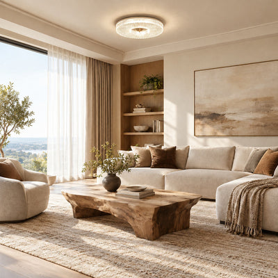 Round Integrated LED Flush Mount Ceiling Lamp