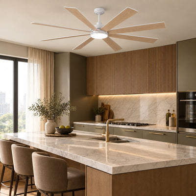 Modern 8-Blade Integrated LED Ceiling Fan