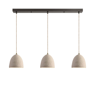 Raw Texture Cement Pendant Light Collection for Dining Room & Living Room