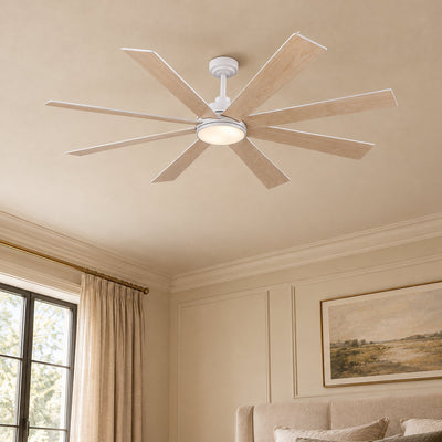 Modern 8-Blade Integrated LED Ceiling Fan