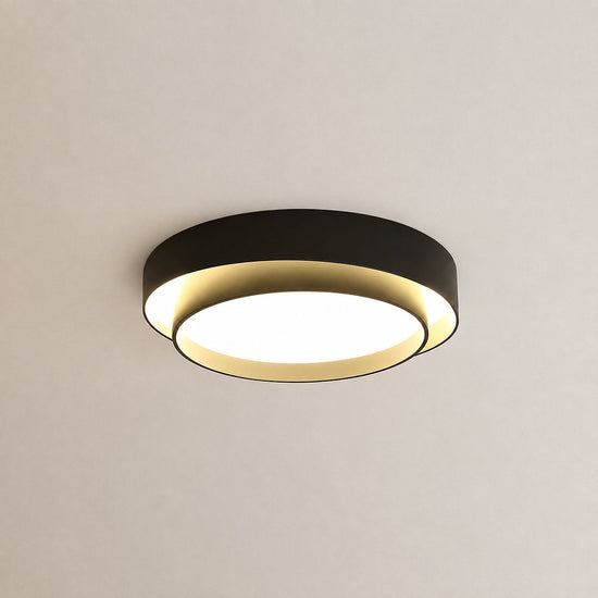 Melody Ceiling Light, 15.7-Inch x H 5.5-Inch, White, Warm Light for Living Room & Bedroom