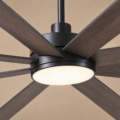 Modern 8-Blade Integrated LED Ceiling Fan