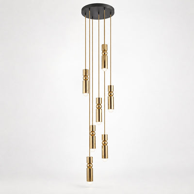 Geometric Cylinder Cluster Pendant Light