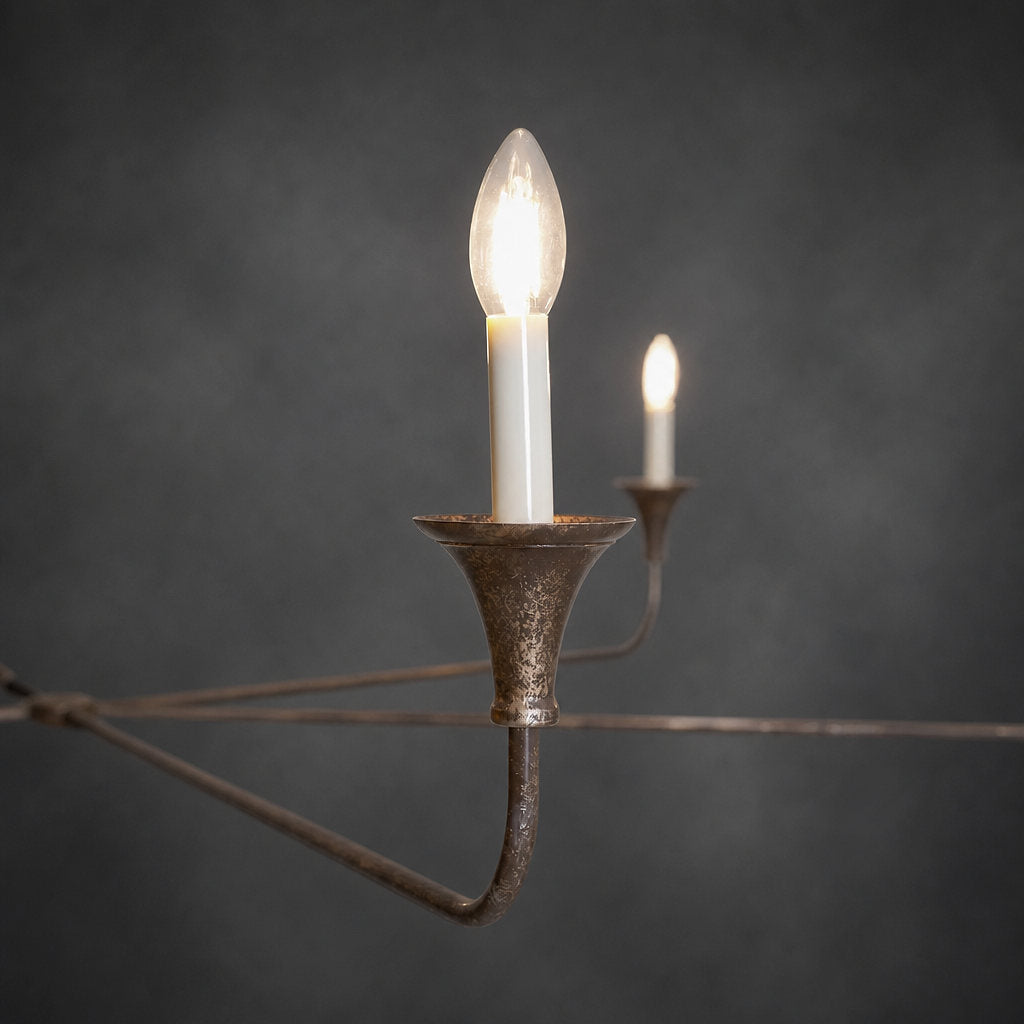 Tricolordeer Round Brass Minimalist Chandelier