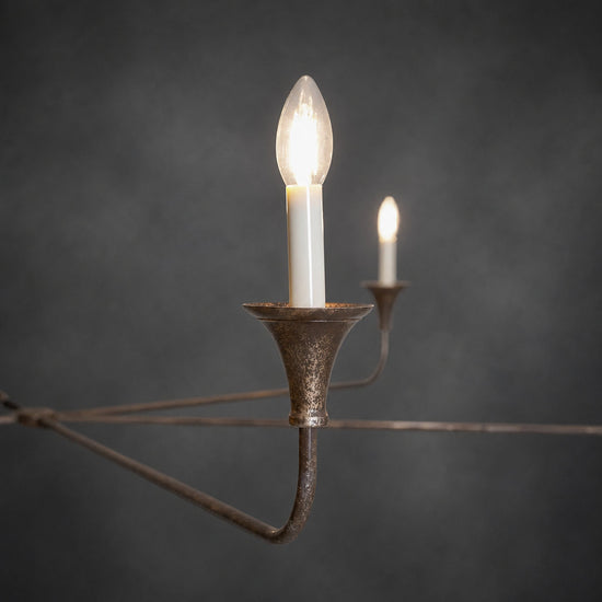 Tricolordeer Round Brass Minimalist Chandelier