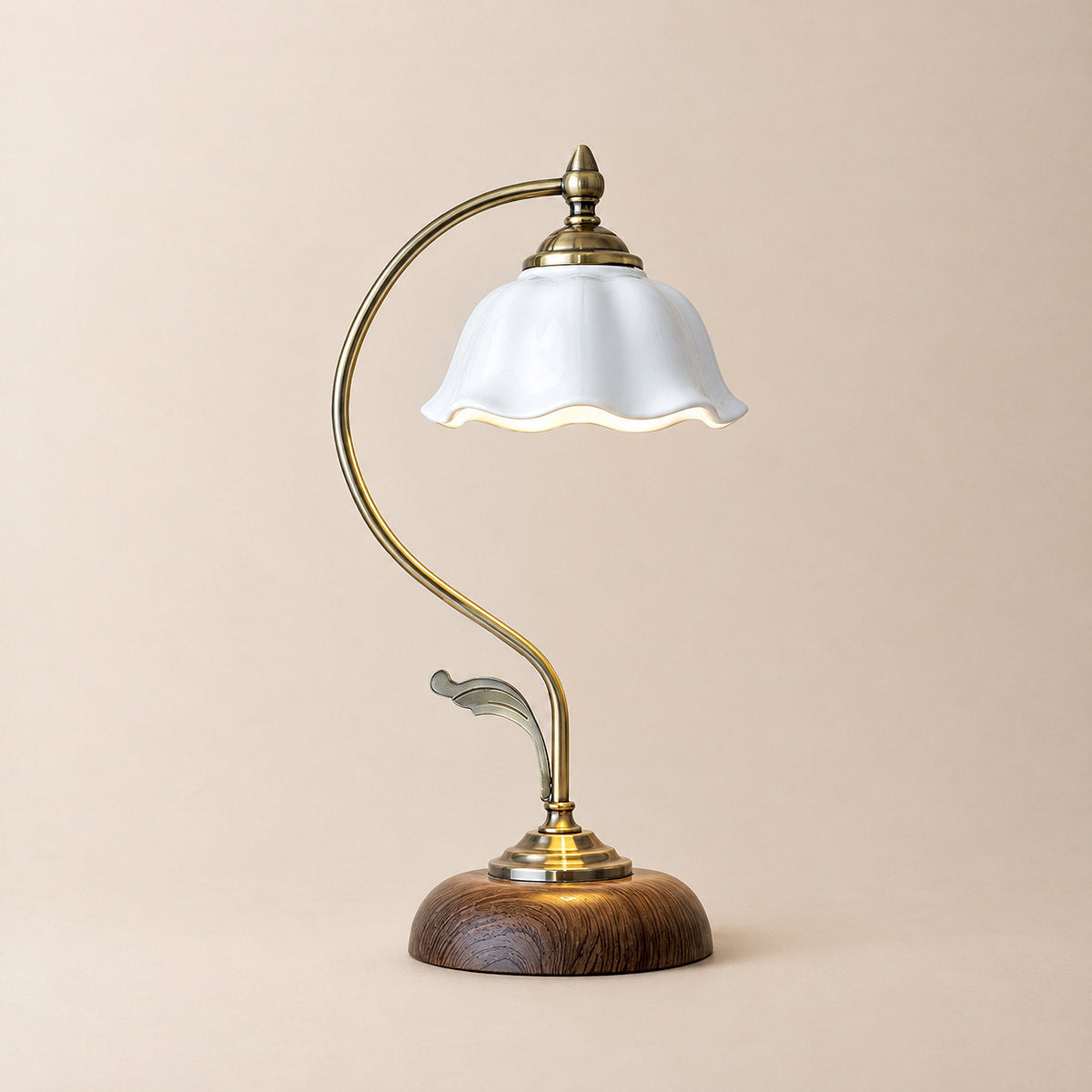 Tricolordeer Laiton Antique Accent Table Lamp