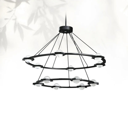 Eclatamt Two-Tier Round Chandelier