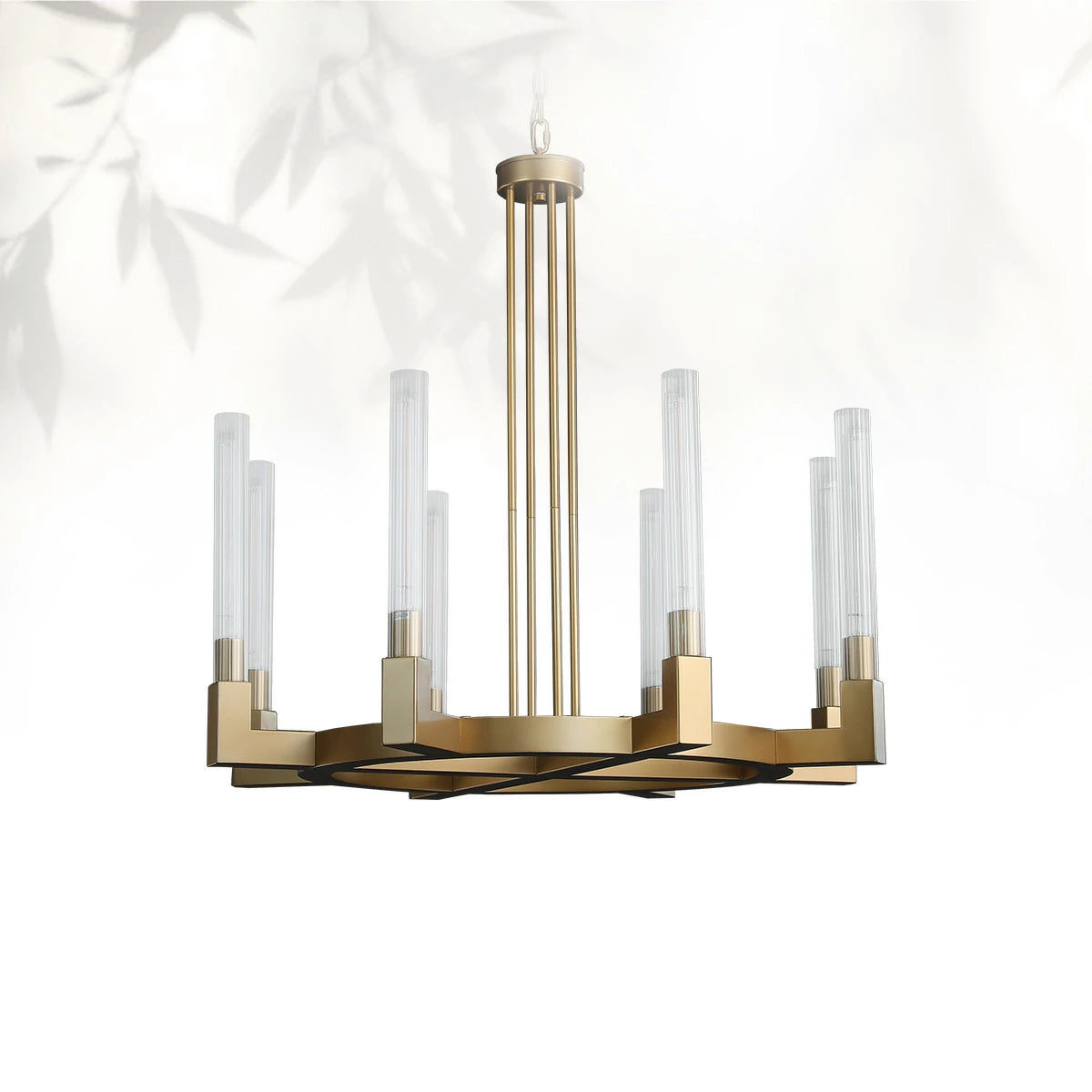 Cannel Glass Round Chandelier